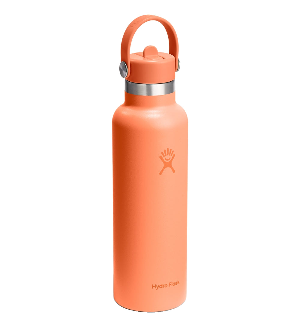 Hydro Flask HYDRO FLASK 21OZ STANDARD FLEX STRAW CAP NECTAR ORANGE