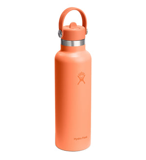 HYDRO FLASK 21OZ STANDARD FLEX STRAW CAP NECTAR ORANGE