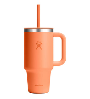 HYDRO FLASK 32OZ ALL AROUND TRAVEL TUMBLER NECTAR ORANGE