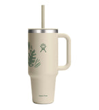 HYDRO FLASK 40OZ ALL AROUND TRAVEL TUMBLER BOTANICAL BLISS COCONUT