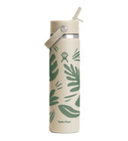 HYDRO FLASK 24OZ WIDE FLEX STRAW CAP BOTANICAL BLISS COCONUT