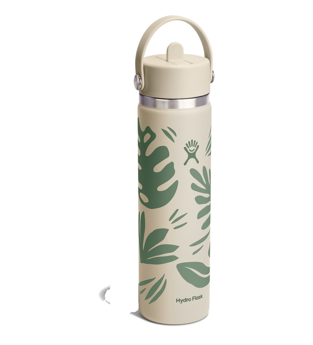 Hydro Flask HYDRO FLASK 24OZ WIDE FLEX STRAW CAP BOTANICAL BLISS COCONUT
