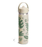 HYDRO FLASK 24OZ WIDE FLEX STRAW CAP BOTANICAL BLISS COCONUT