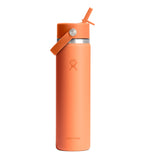 HYDRO FLASK 24OZ WIDE FLEX STRAW CAP NECTAR ORANGE