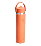 Hydro Flask HYDRO FLASK 24OZ WIDE FLEX STRAW CAP NECTAR ORANGE