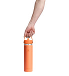 Hydro Flask HYDRO FLASK 24OZ WIDE FLEX STRAW CAP NECTAR ORANGE
