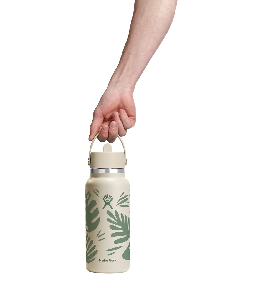 Hydro Flask HYDRO FLASK 32OZ WIDE FLEX STRAW CAP BOTANICAL BLISS