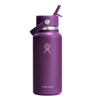 HYDRO FLASK 32OZ WIDE FLEX STRAW CAP BEACHPLUM PU