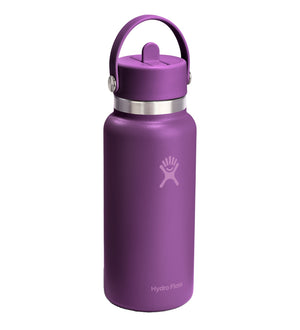 HYDRO FLASK 32OZ WIDE FLEX STRAW CAP BEACHPLUM PU
