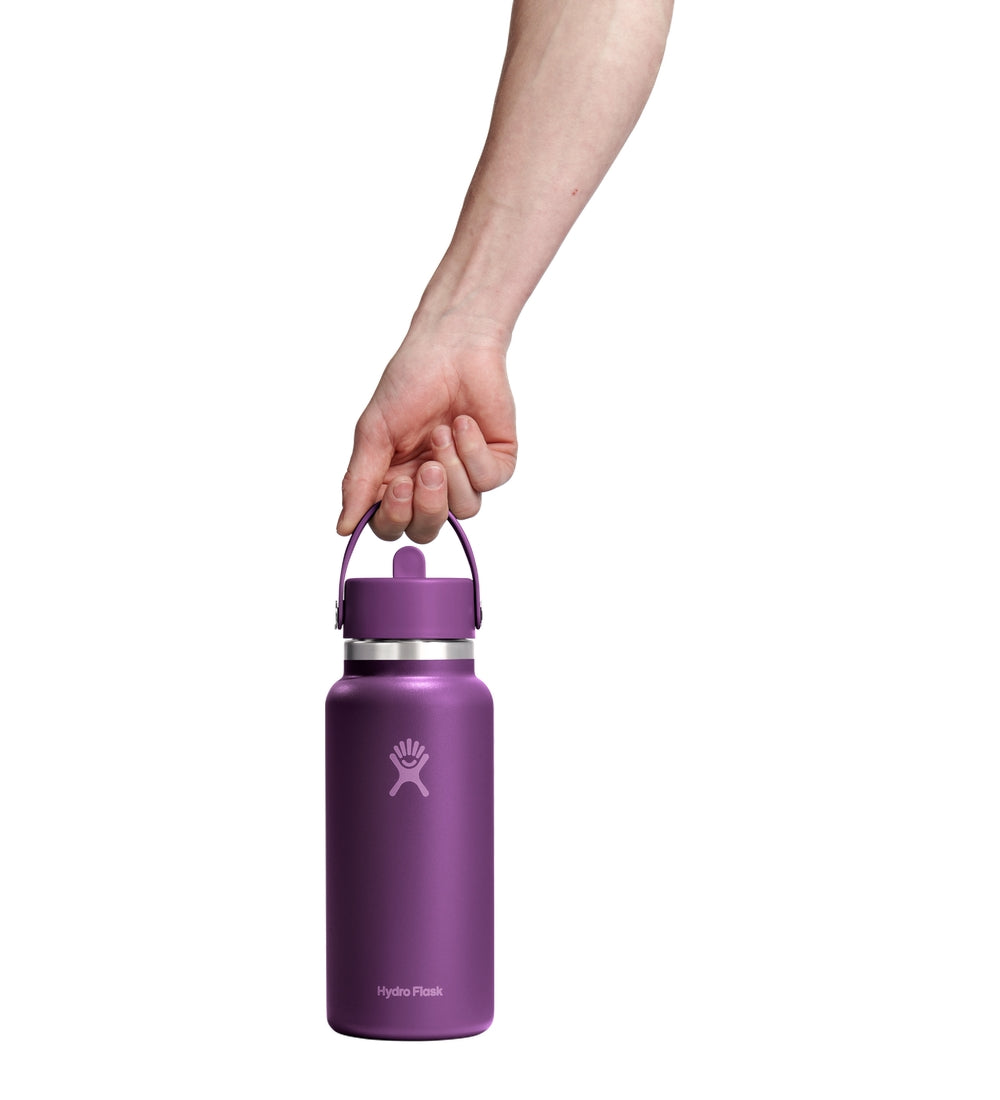 Hydro Flask HYDRO FLASK 32OZ WIDE FLEX STRAW CAP BEACHPLUM PU