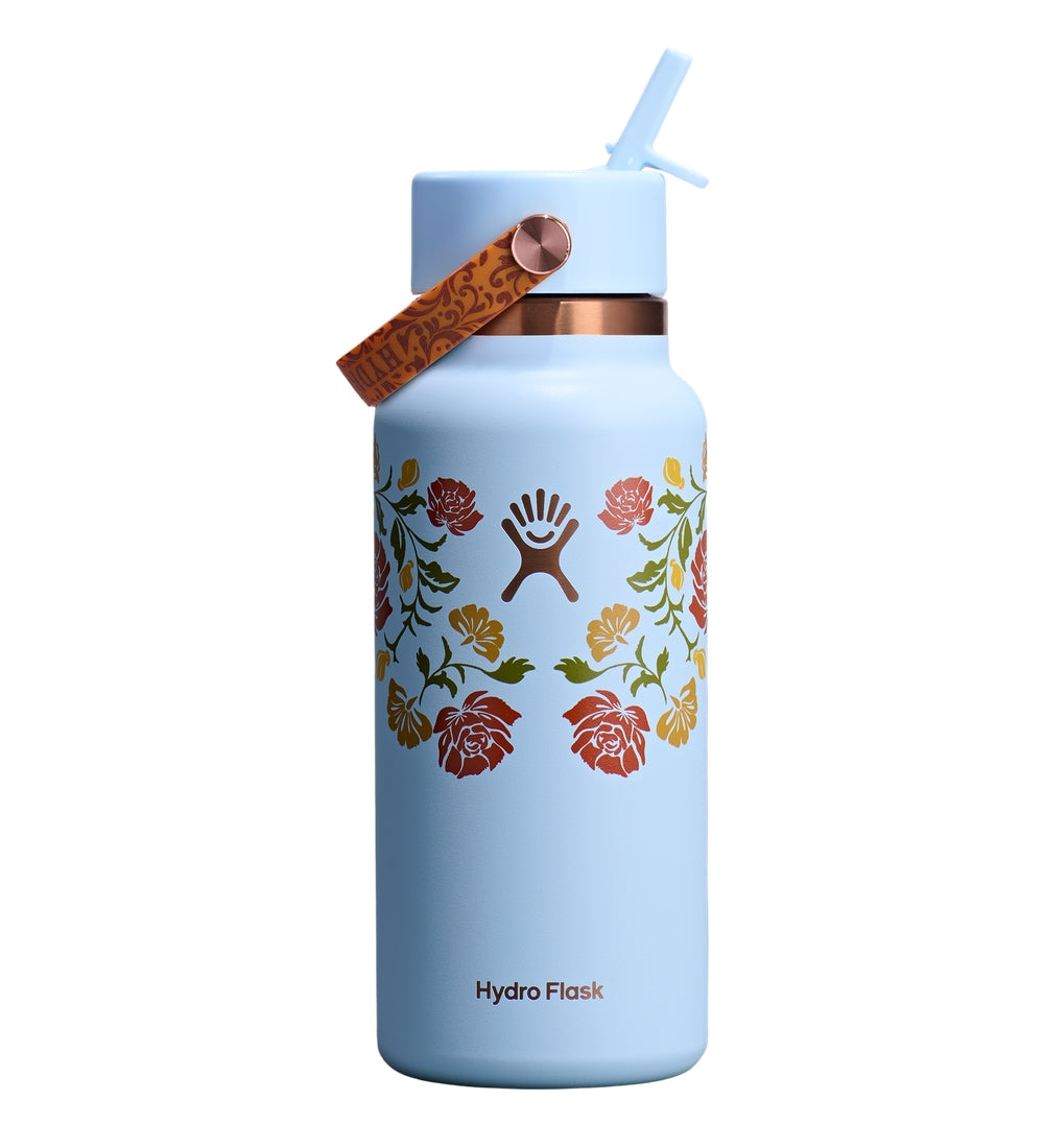 Hydro Flask HYDRO FLASK 32OZ WIDE FLEX STRAW CAP LIGHT BLUE
