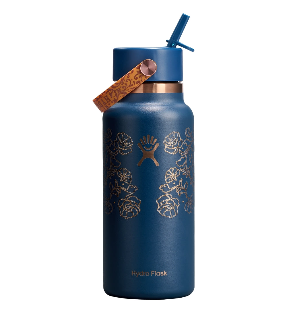 Hydro Flask HYDRO FLASK 32OZ WIDE FLEX STRAW CAP DARK BLUE