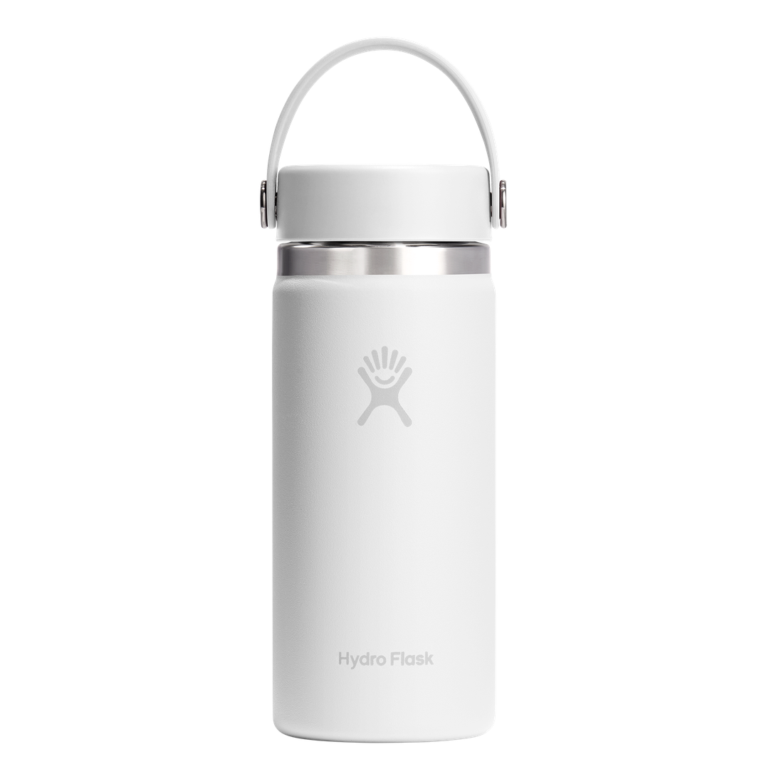 Hydro Flask 16oz Wide Flex Cap White