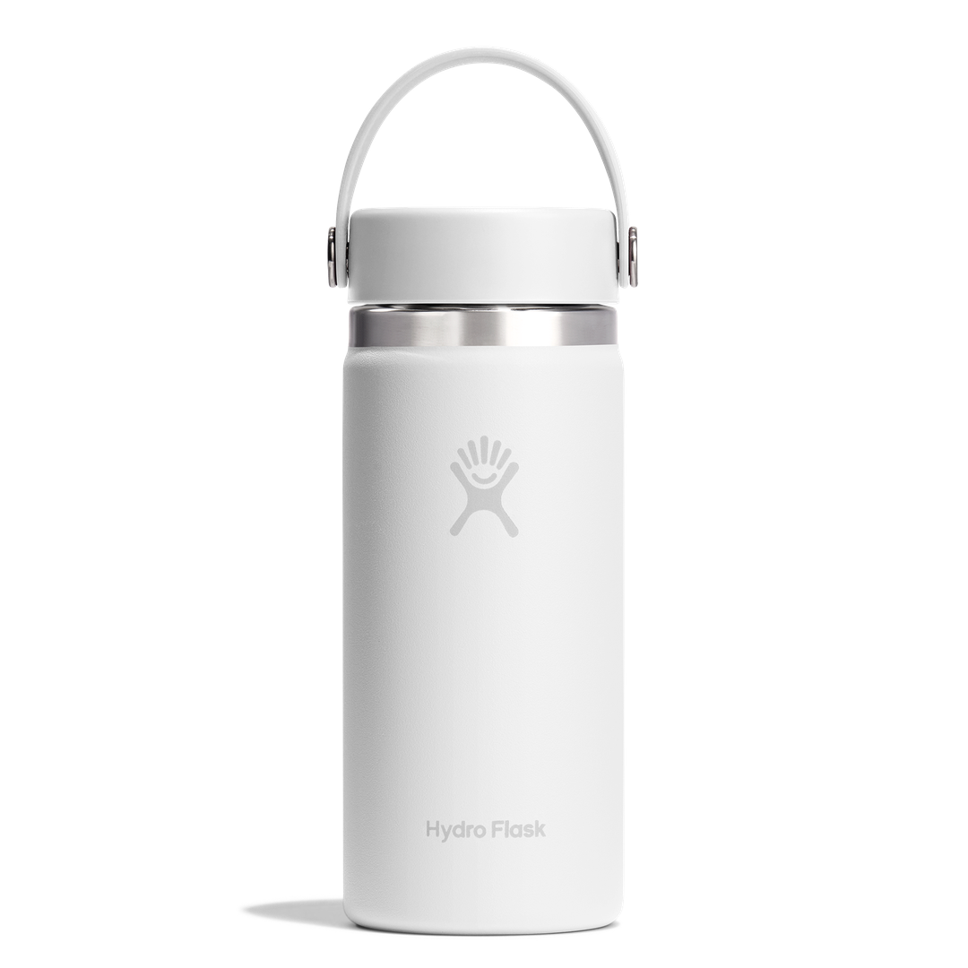 Hydro Flask 16oz Wide Flex Cap White