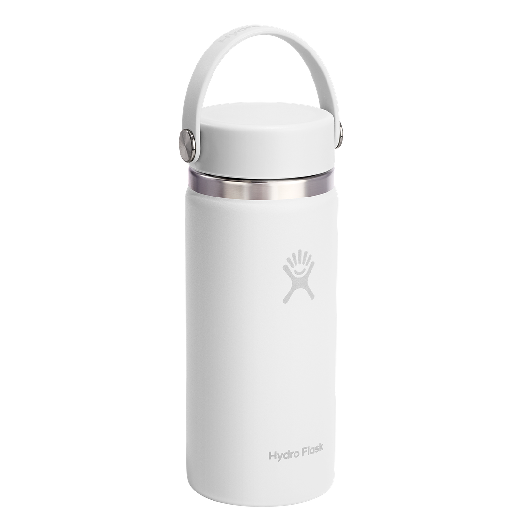 Hydro Flask 16oz Wide Flex Cap White