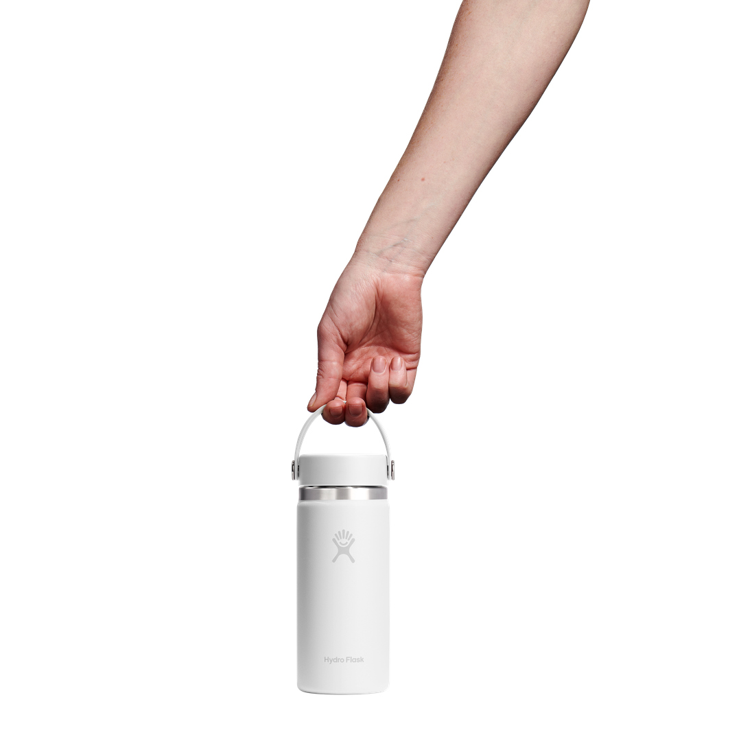 Hydro Flask 16oz Wide Flex Cap White