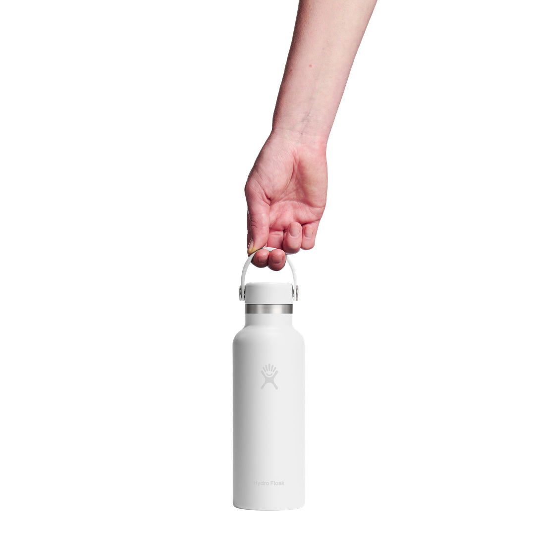 Hydro Flask HYDRO FLASK 18OZ STANDARD FLEX CAP WHITE