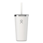 Hydro Flask HYDRO FLASK 20OZ TUMBLER CLEAR STRAW LID WHITE