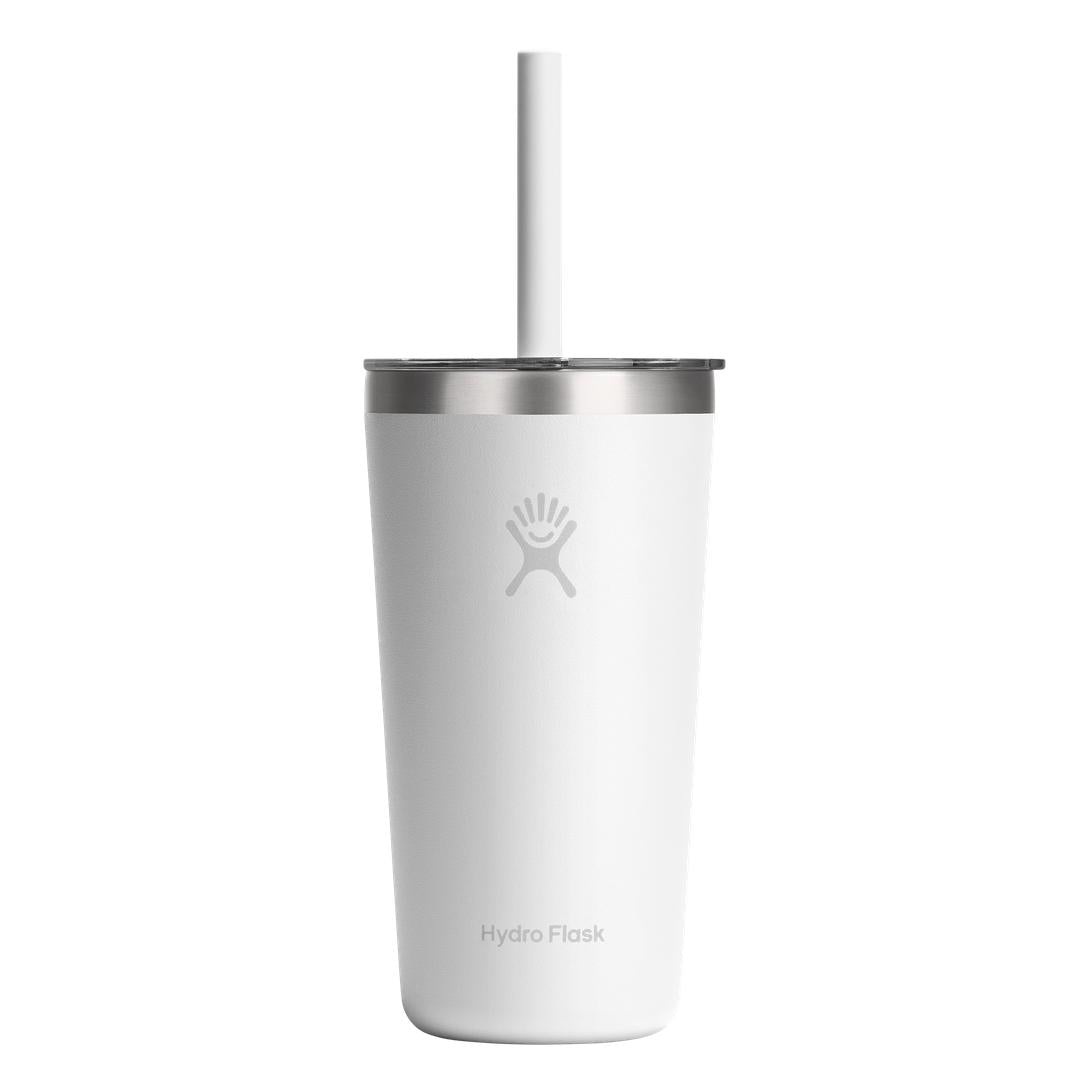 Hydro Flask HYDRO FLASK 20OZ TUMBLER CLEAR STRAW LID WHITE