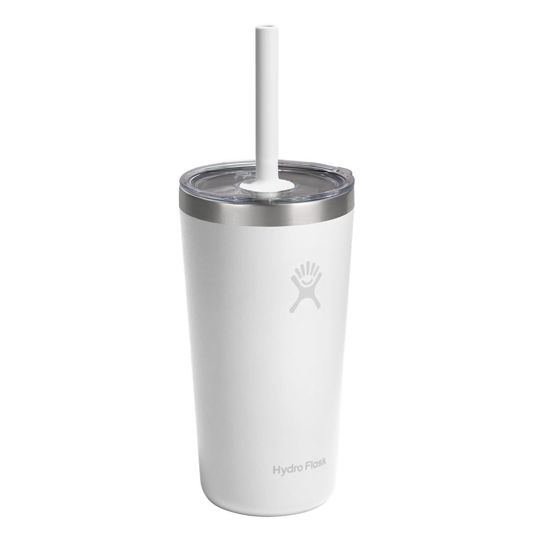 Hydro Flask HYDRO FLASK 20OZ TUMBLER CLEAR STRAW LID WHITE