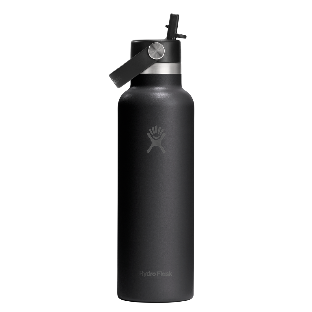 Hydro Flask 21oz Standard Flex Straw Cap Black