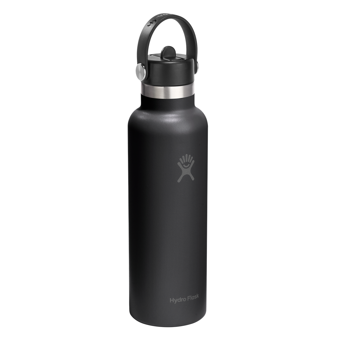 Hydro Flask 21oz Standard Flex Straw Cap Black
