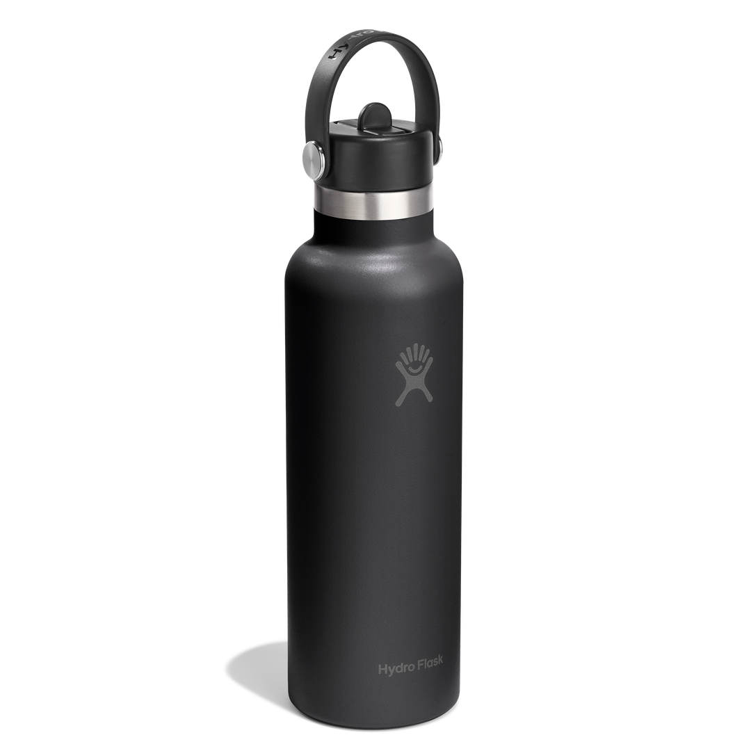 Hydro Flask 21oz Standard Flex Straw Cap Black