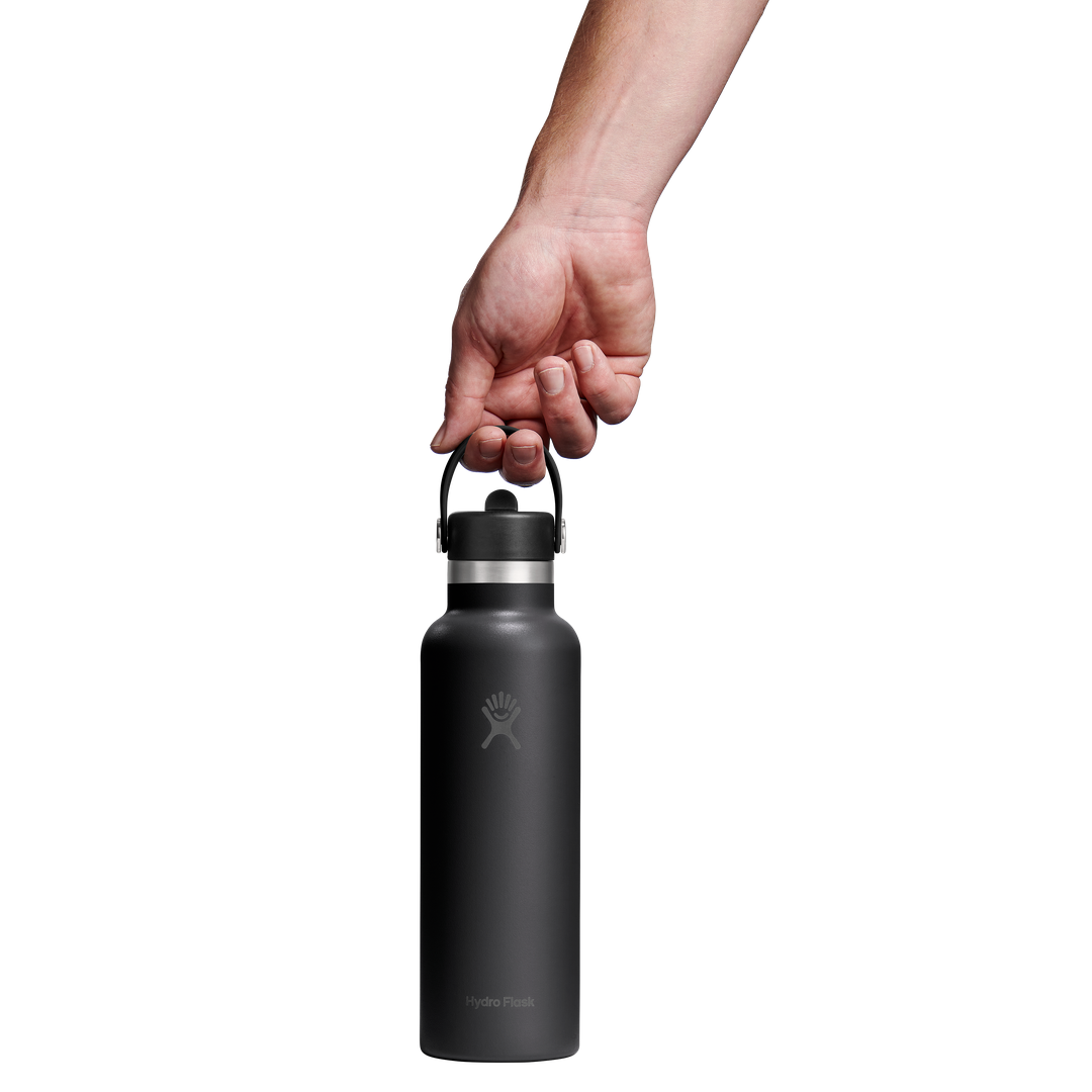 Hydro Flask 21oz Standard Flex Straw Cap Black