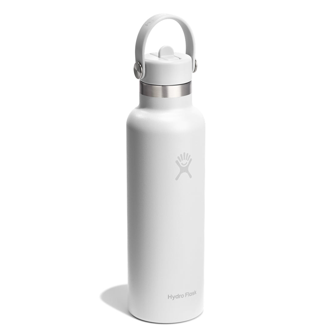 Hydro Flask HYDRO FLASK 21OZ STANDARD FLEX STRAW CAP WHITE