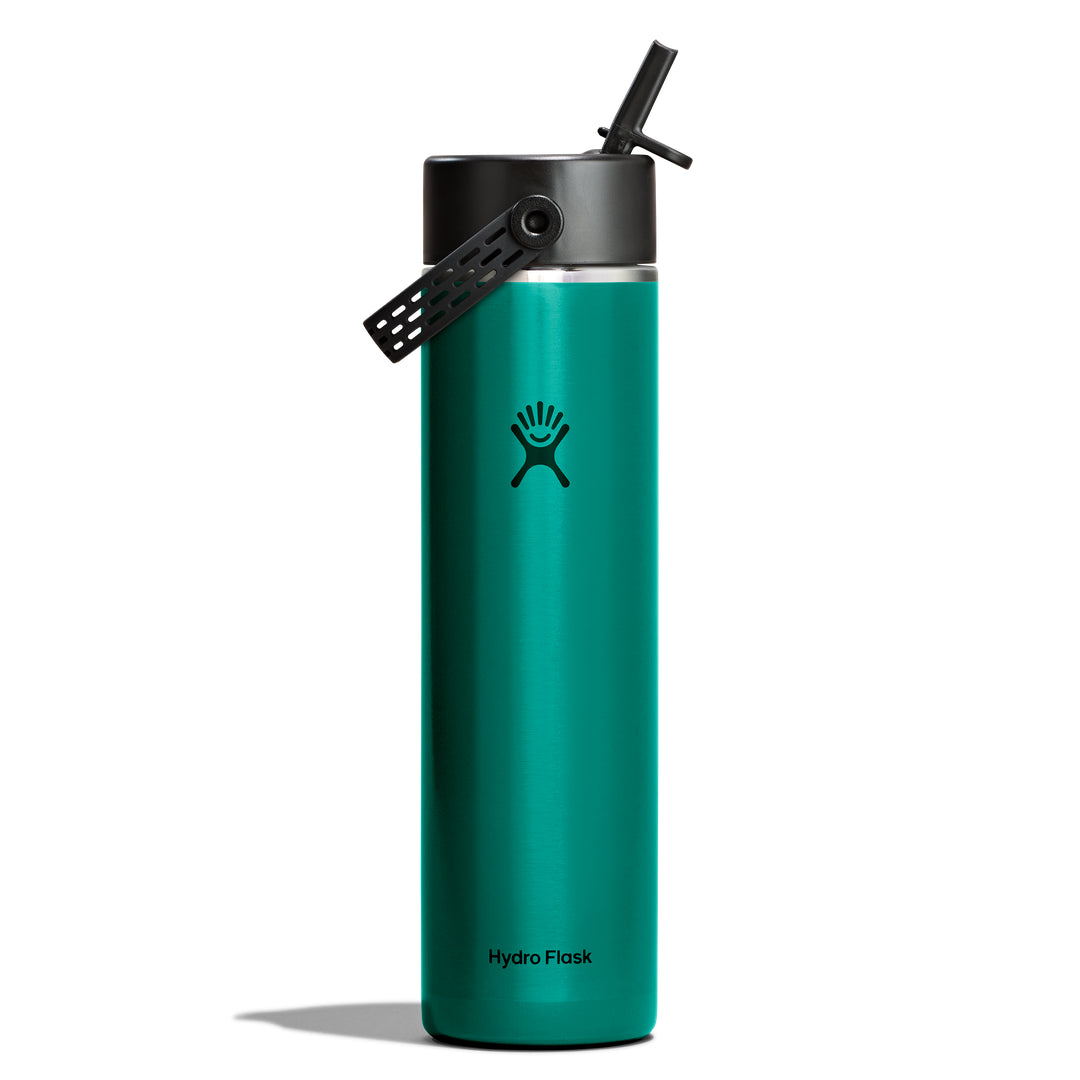 Hydro Flask HYDRO FLASK 24OZ LIGHT WIDE FLEX STRAW CAP EMERALD GREEN