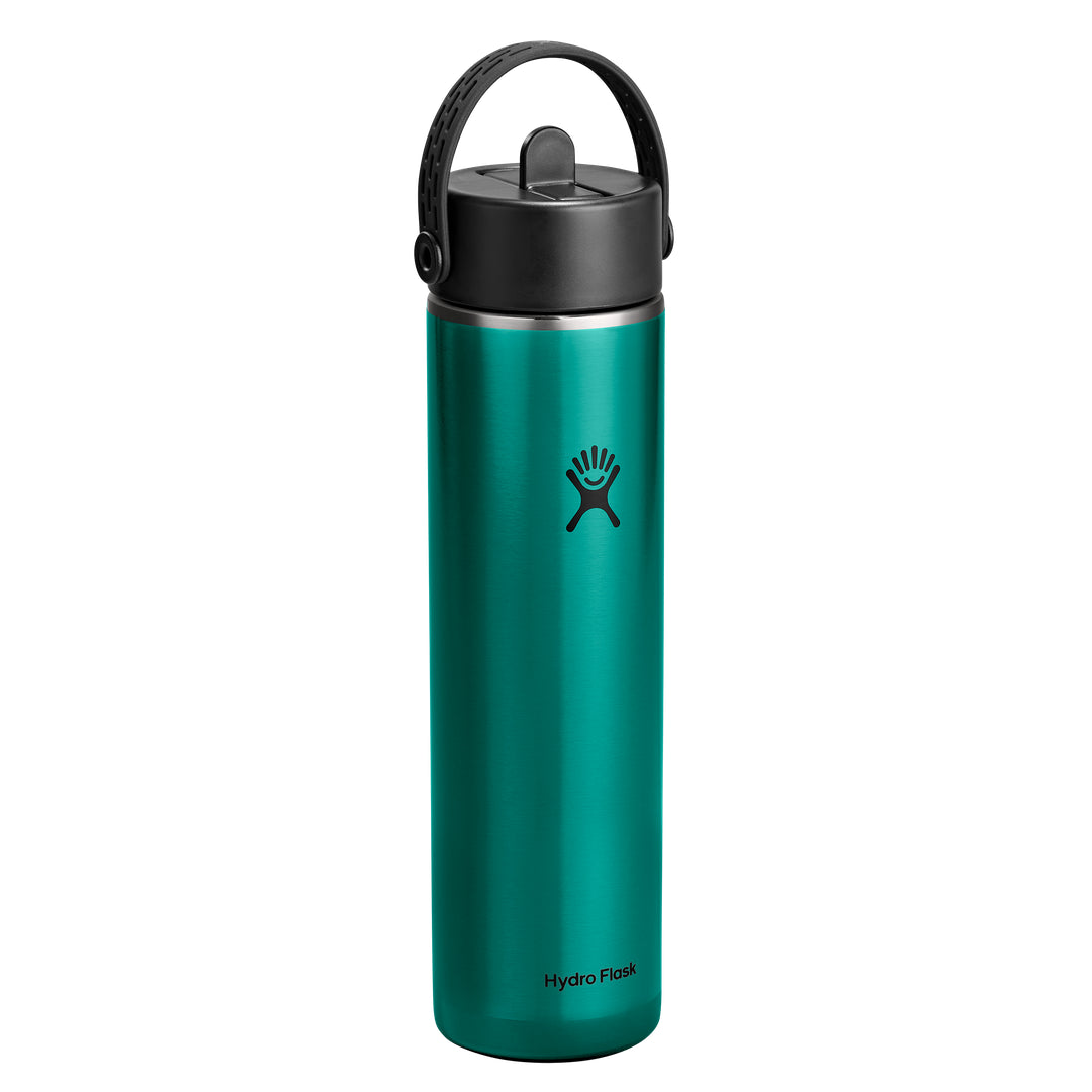 Hydro Flask HYDRO FLASK 24OZ LIGHT WIDE FLEX STRAW CAP EMERALD GREEN