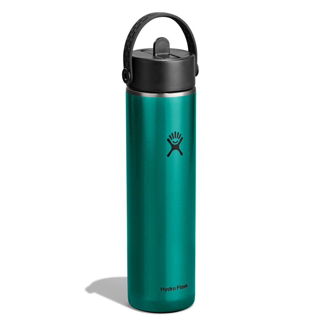 Hydro Flask HYDRO FLASK 24OZ LIGHT WIDE FLEX STRAW CAP EMERALD GREEN