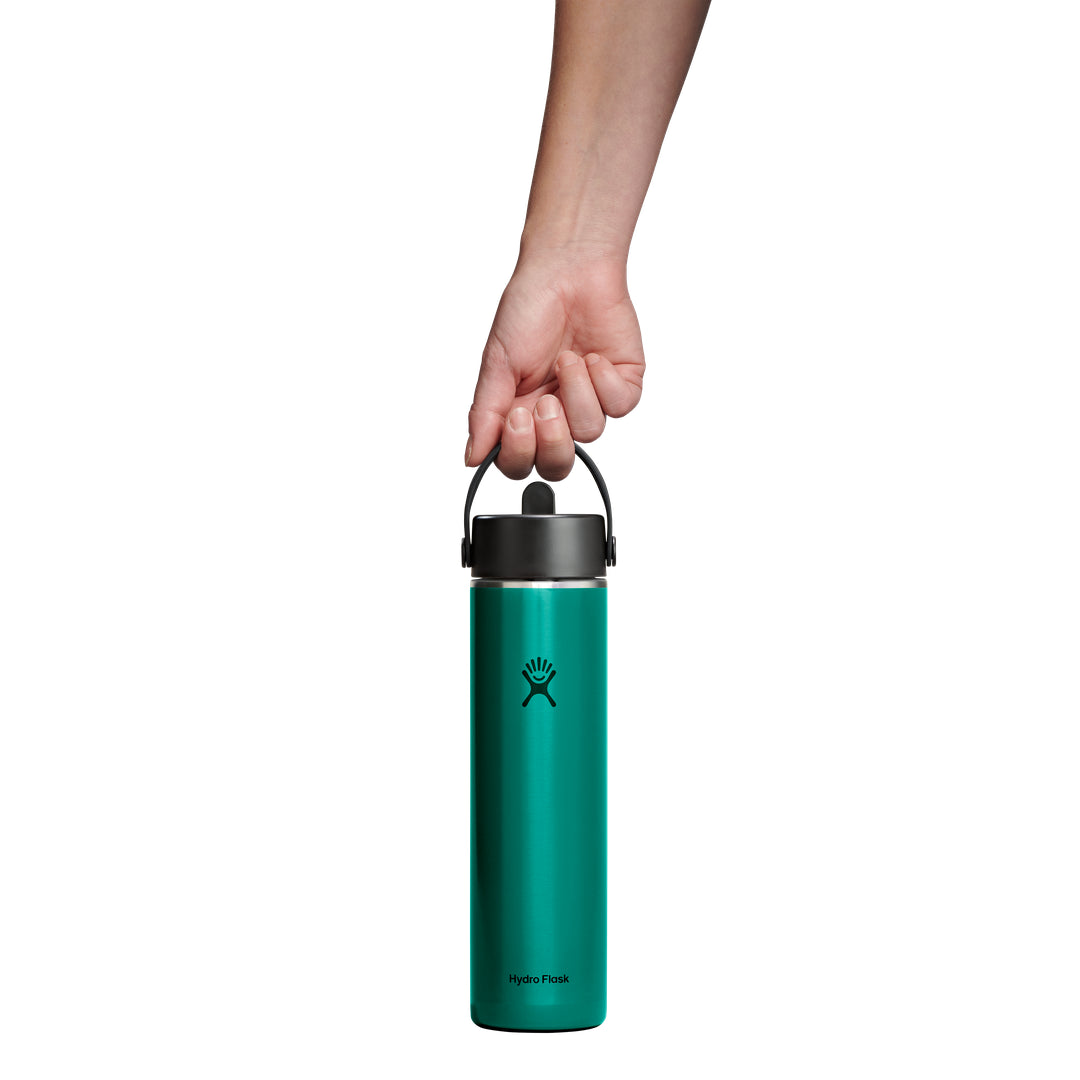 Hydro Flask HYDRO FLASK 24OZ LIGHT WIDE FLEX STRAW CAP EMERALD GREEN