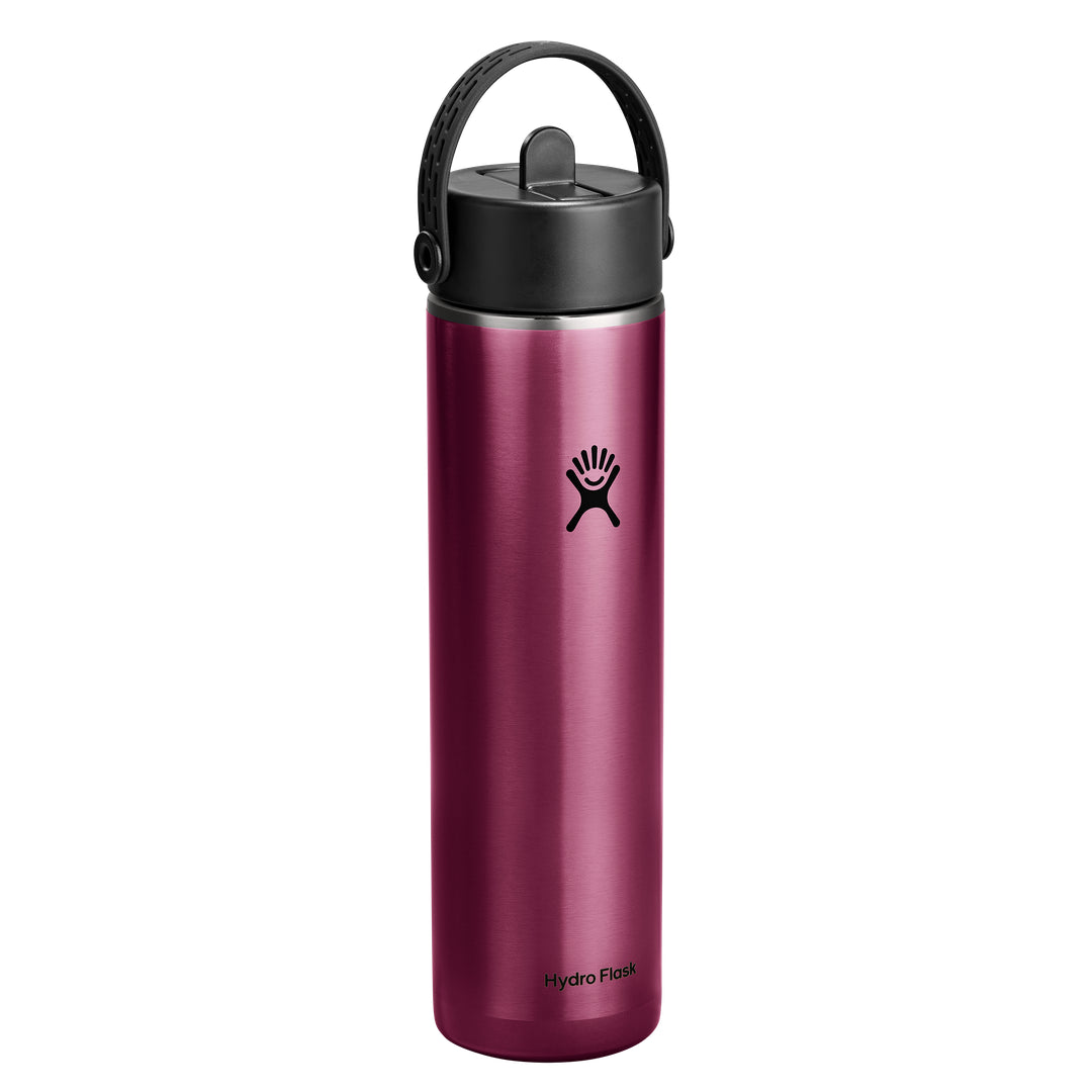 Hydro Flask HYDRO FLASK 24OZ LIGHT WIDE FLEX STRAW CAP GARNET RED