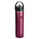 Hydro Flask HYDRO FLASK 24OZ LIGHT WIDE FLEX STRAW CAP GARNET RED
