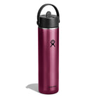 Hydro Flask HYDRO FLASK 24OZ LIGHT WIDE FLEX STRAW CAP GARNET RED
