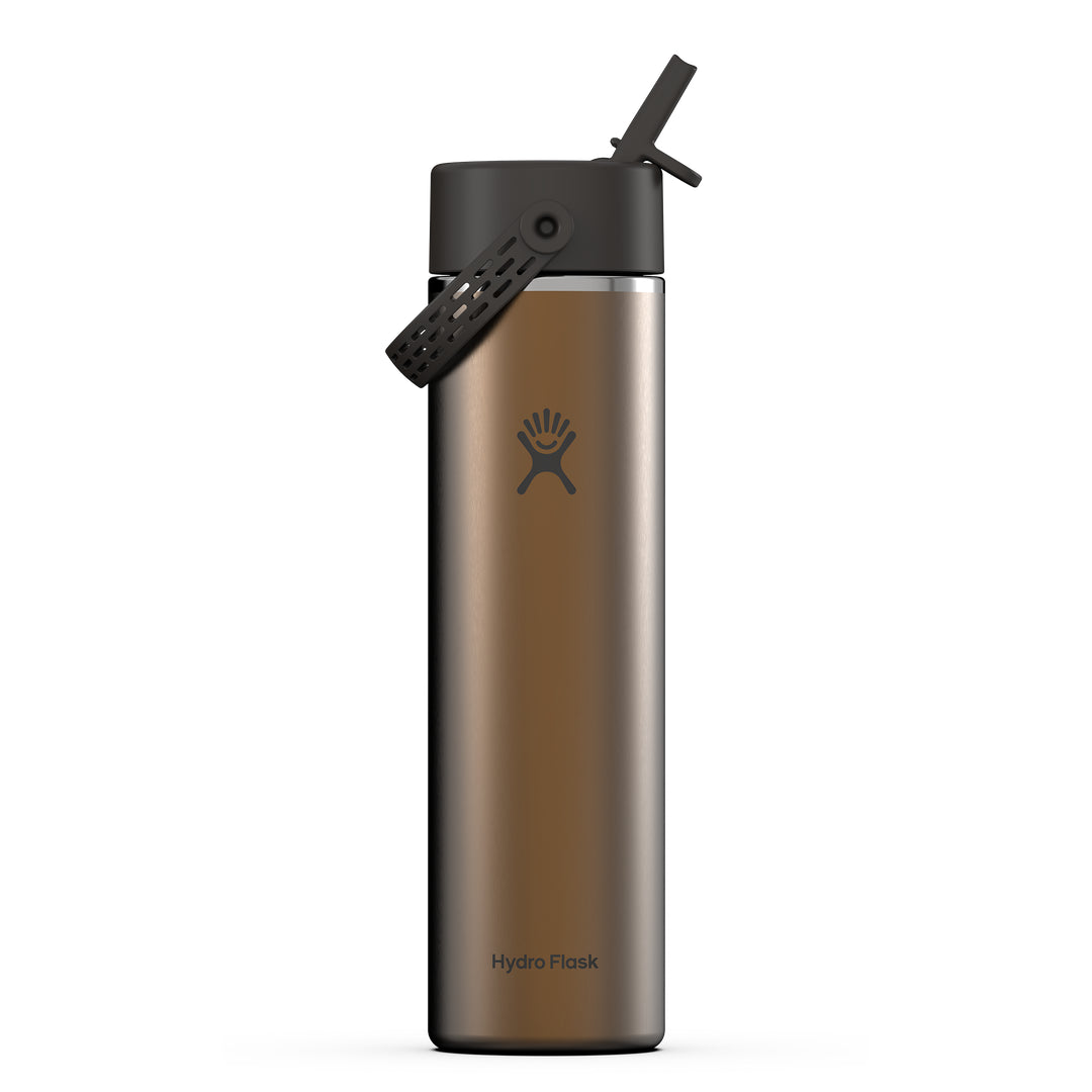 Hydro Flask HYDRO FLASK 24OZ LIGHT WIDE FLEX STRAW CAP OBSIDIAN