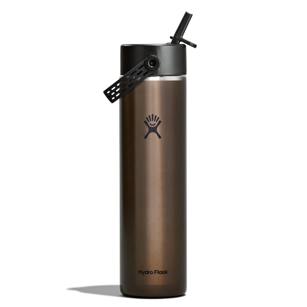 Hydro Flask HYDRO FLASK 24OZ LIGHT WIDE FLEX STRAW CAP OBSIDIAN