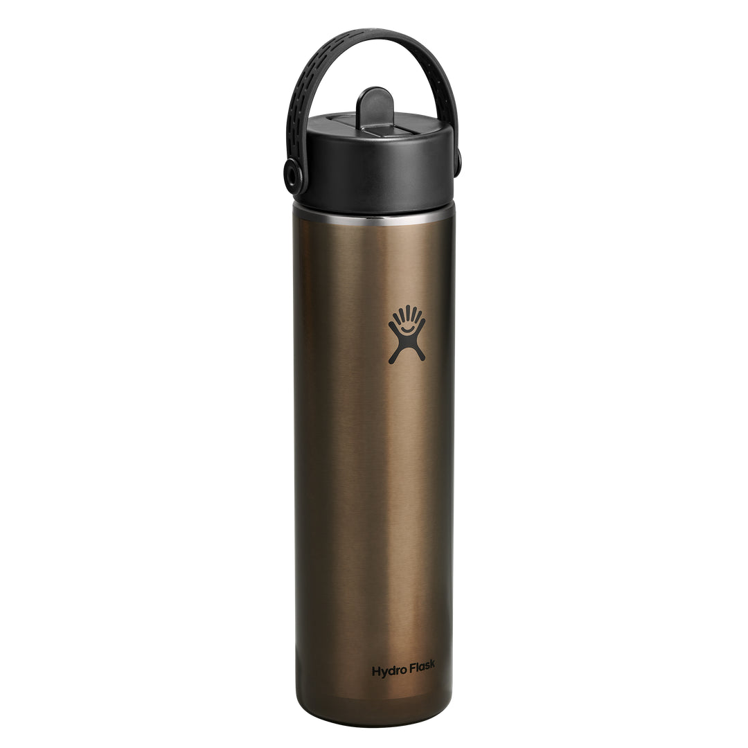 Hydro Flask HYDRO FLASK 24OZ LIGHT WIDE FLEX STRAW CAP OBSIDIAN