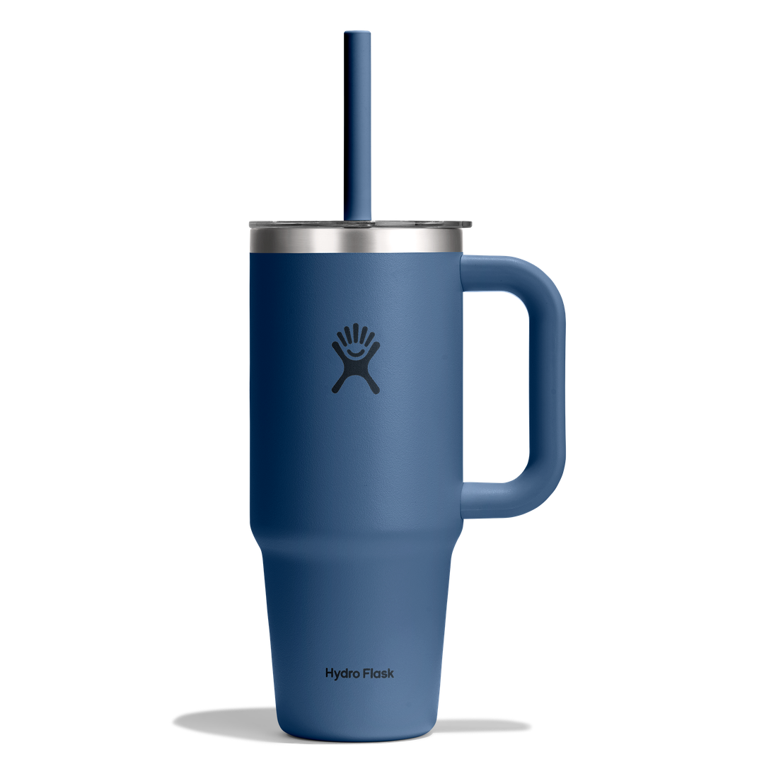 Hydro Flask HYDRO FLASK 24OZ TRAVEL TUMBLER CLEAR LID HARBOR BLUE