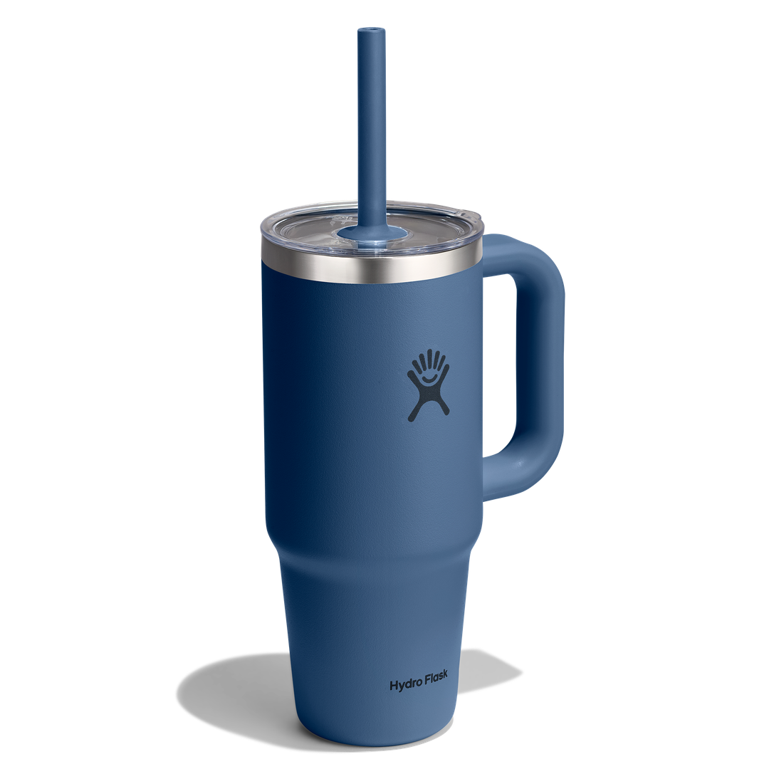 Hydro Flask HYDRO FLASK 24OZ TRAVEL TUMBLER CLEAR LID HARBOR BLUE