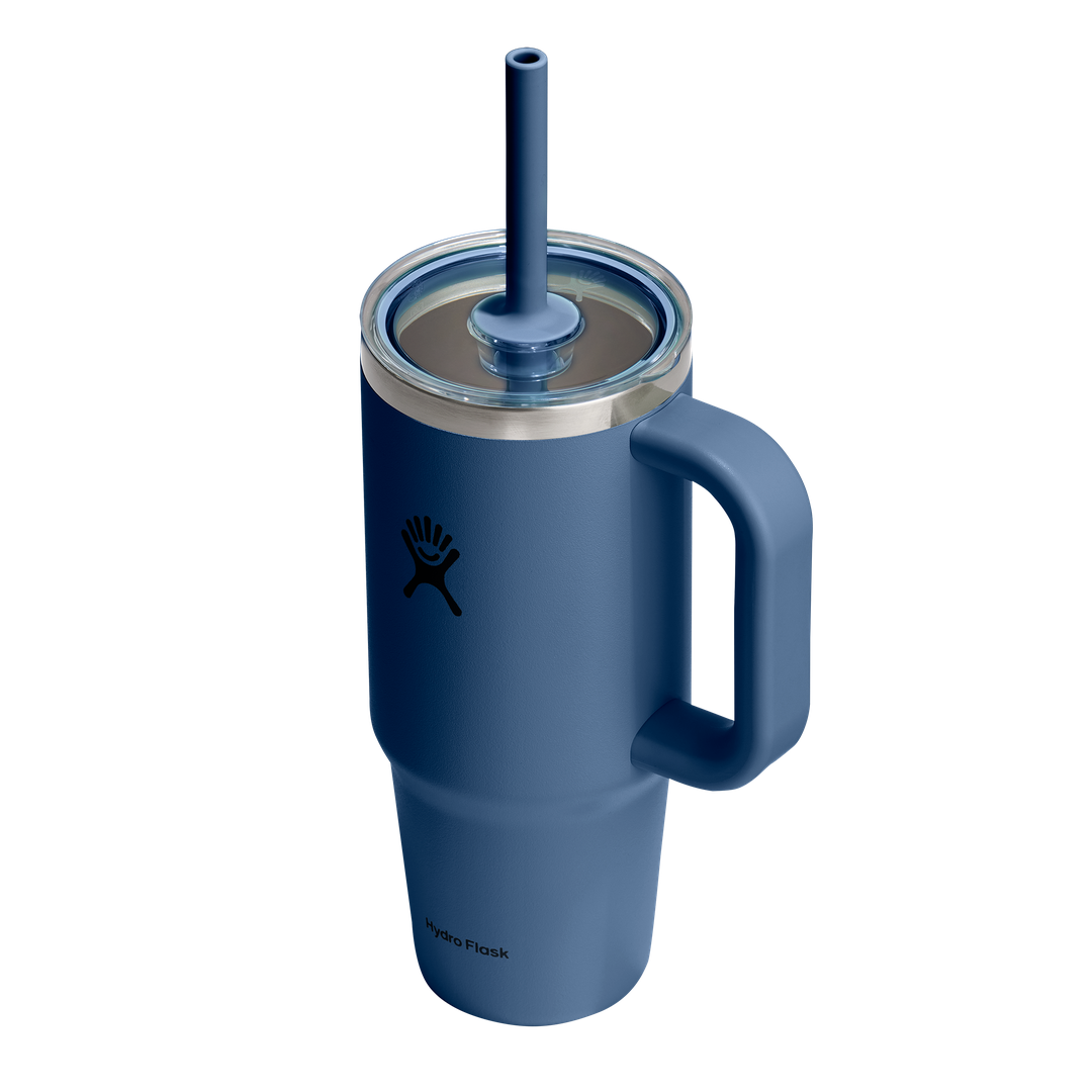 Hydro Flask HYDRO FLASK 24OZ TRAVEL TUMBLER CLEAR LID HARBOR BLUE