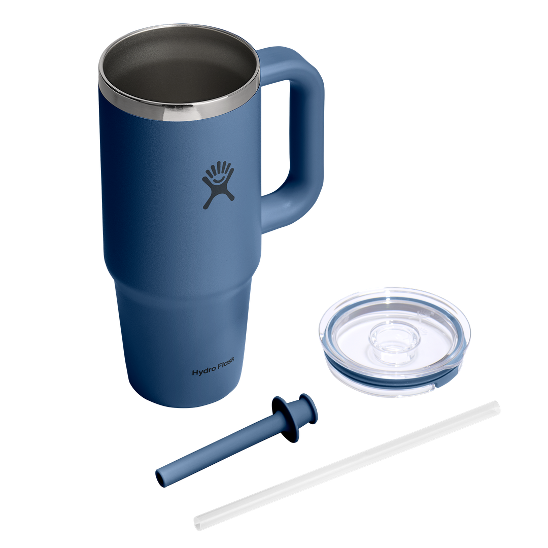 Hydro Flask HYDRO FLASK 24OZ TRAVEL TUMBLER CLEAR LID HARBOR BLUE