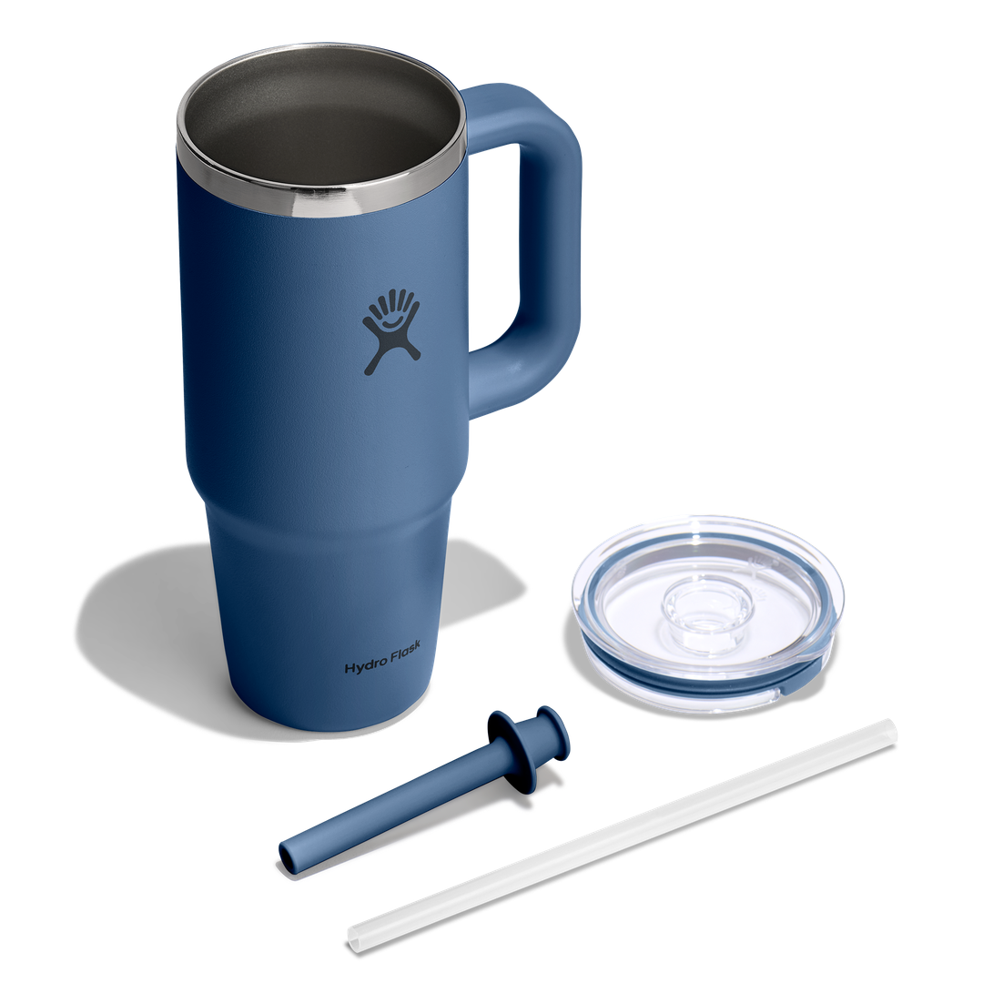 Hydro Flask HYDRO FLASK 24OZ TRAVEL TUMBLER CLEAR LID HARBOR BLUE