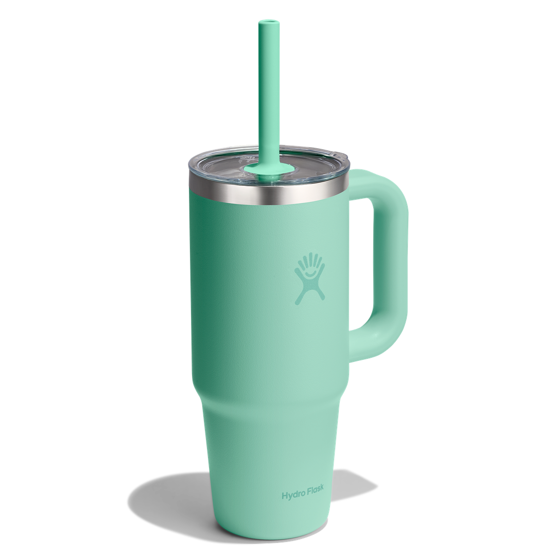 Hydro Flask HYDRO FLASK 24OZ TRAVEL TUMBLER CLEAR LID MERMAID GREEN
