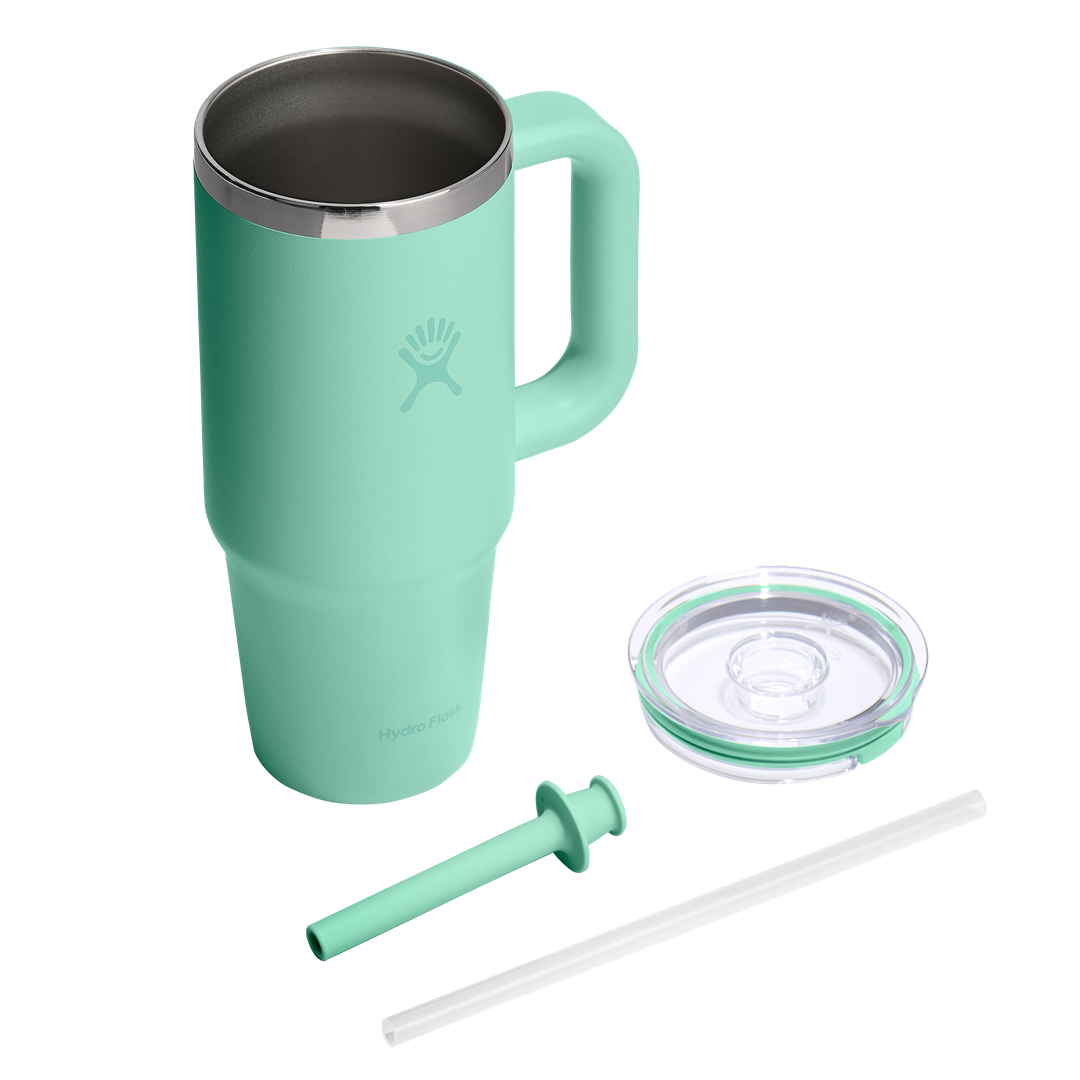 Hydro Flask HYDRO FLASK 24OZ TRAVEL TUMBLER CLEAR LID MERMAID GREEN