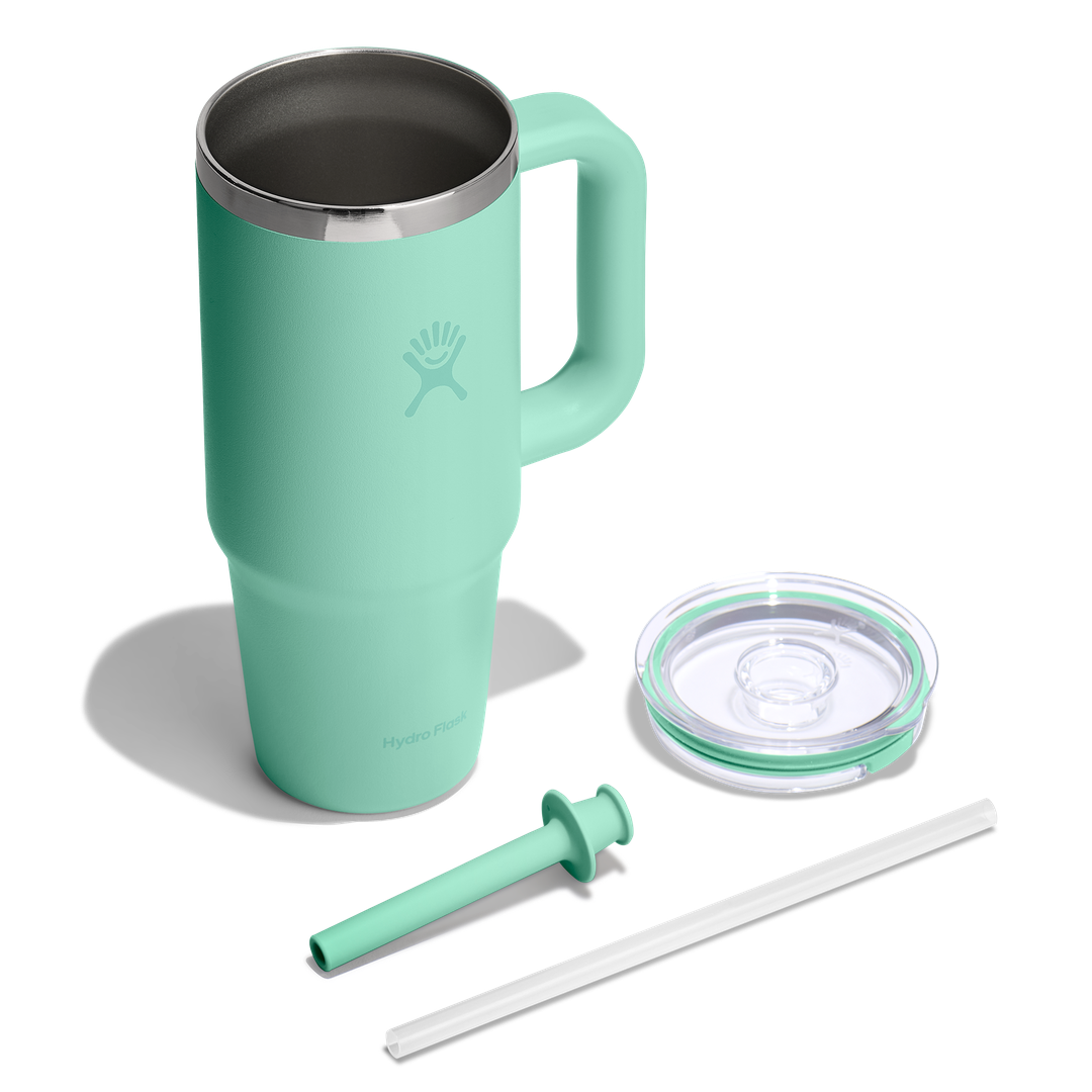 Hydro Flask HYDRO FLASK 24OZ TRAVEL TUMBLER CLEAR LID MERMAID GREEN