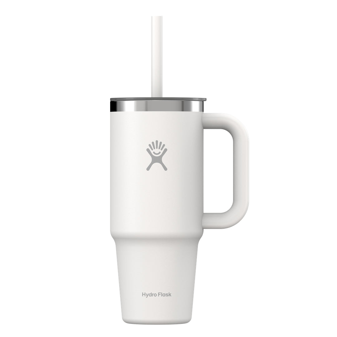 Hydro Flask HYDRO FLASK 24OZ TRAVEL TUMBLER CLEAR LID WHITE