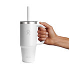 Hydro Flask HYDRO FLASK 24OZ TRAVEL TUMBLER CLEAR LID WHITE