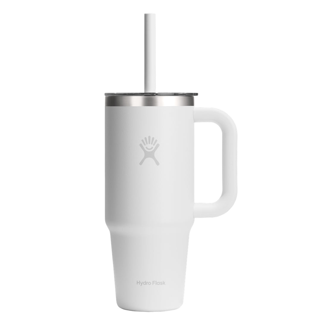 Hydro Flask HYDRO FLASK 24OZ TRAVEL TUMBLER CLEAR LID WHITE